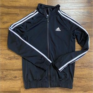 Adidas 3 Stripe Black Jacket